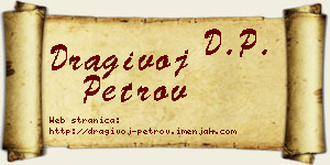 Dragivoj Petrov vizit kartica